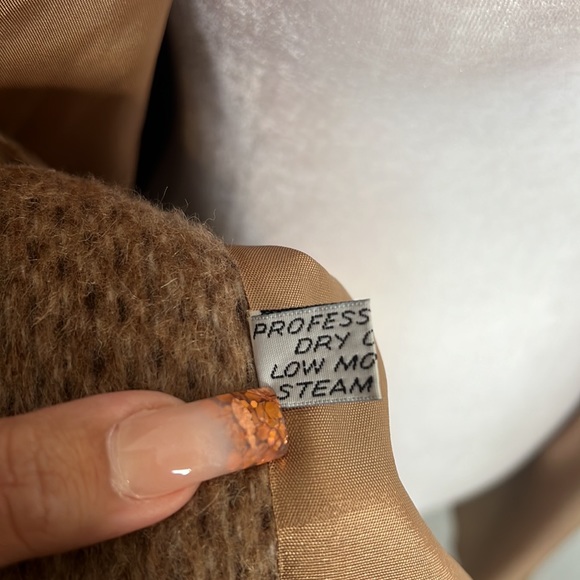 Vintage 1980s Dani Colby Tan Coat. Size 22W - Picture 8 of 9